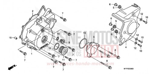 KURBELGEHAEUSEDECKEL, L. CB1300SAA de 2010